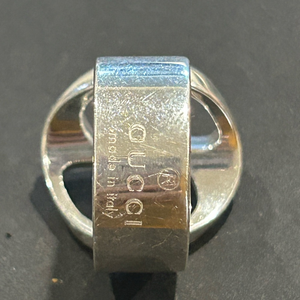 Gucci Silver Interlocking G Logo Women's Ring - Picture 4 of 7